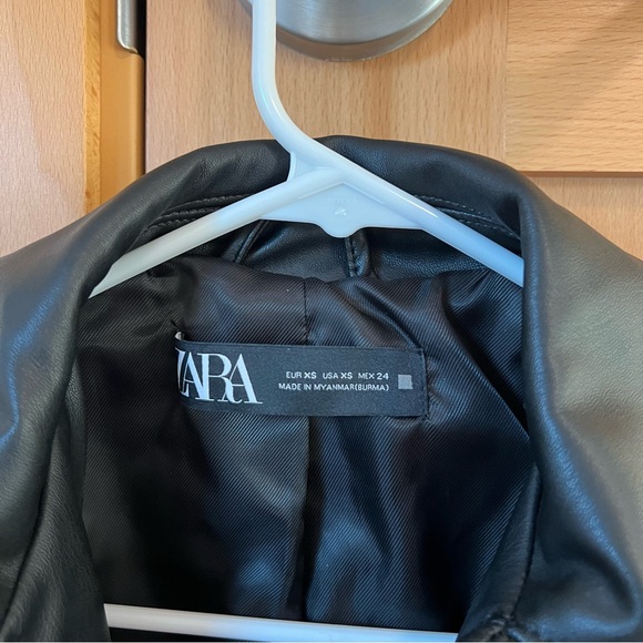 Zara Faux Leather Jacket - Picture 2 of 4